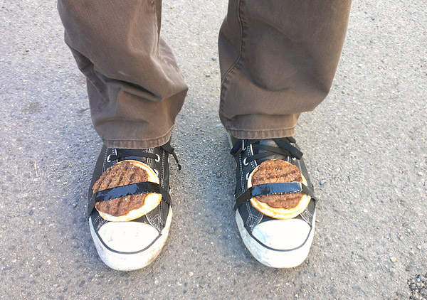 Scotch Wichmann performing a shamanic performance art piece called Protesting Shia LaBeouf, Los Angeles, CA, 2014